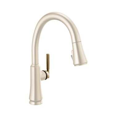 Click here to see Delta RP101292CZ Delta Handle with Screw and Button for Coranto 9179T-DST and 9979T-DST Kitchen Faucets, Champagne Bronze - RP101292CZ