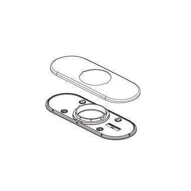 Click here to see Delta RP103568PC Delta Eldren Escutcheon and Base Plate for 15839LF Single Handle Bathroom Faucet, Chrome - RP103568PC