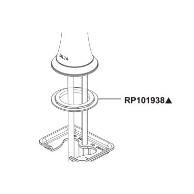 Click here to see Delta RP101938 Delta Esato Gasket And Spout, Chrome - RP101938