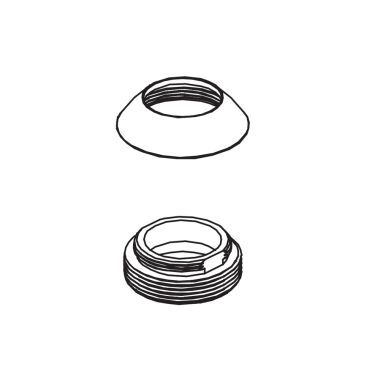 Click here to see Delta RP102242BL Delta Geist Replacement Single Handle Bonnet Nut And Cap, Matte Black - RP102242BL 