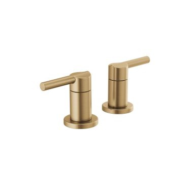 Click here to see Delta RP101373CZ Delta Nicoli Widespread Bathroom Faucet Lever Handle Assembly, Champagne Bronze - RP101373CZ