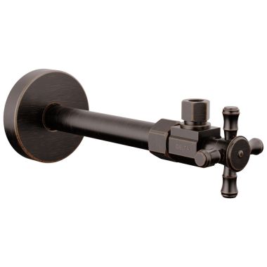 Click here to see Delta DT022202-RB Delta Angled Supply Stop Valve, ADA-Compliant, Venetian Bronze - DT022202-RB