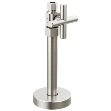 Click here to see Delta DT021201-SS Delta Straight Supply Stop Valve, Brass, ADA-Compliant, Stainless - DT021201-SS