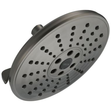 Click here to see Delta 52688-KS-PR Delta H2OKinetic 3-Setting Raincan Shower Head, 1.75 GPM, Lumicoat Black Stainless - 52688-KS-PR