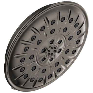 Click here to see Delta 52487-KS-PR Delta Universal Showering Shower Head with Ultrasoak, 4-Setting, H2Okinetic, TouchClean, 1.75 GPM, Lumicoat Black Stainless - 52487-KS-PR