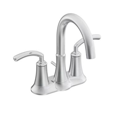 Click here to see Moen S6510 Moen Icon Two-Handle High Arc Centerset Chrome Bathroom Faucet with Metal Waste Assembly, Three-Hole Installation, ADA Compliant - S6510