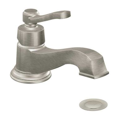 Click here to see Moen S6202BN Moen S6202BN Rothbury Single-Handle Low Arc Bathroom Faucet, Brushed Nickel