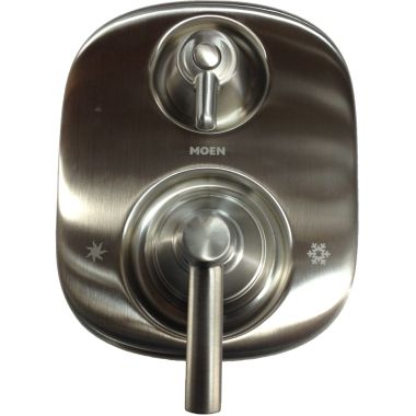 Click here to see Moen TS4211BN Moen Rothbury Moentrol Valve Trim w/ Transfer, Lever Handles, Brushed Nickel - TS4211BN