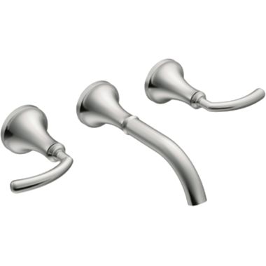 Click here to see Moen TS6530 Moen TS6530 Two Handle Low Arc Wall Mount Bathroom Faucet