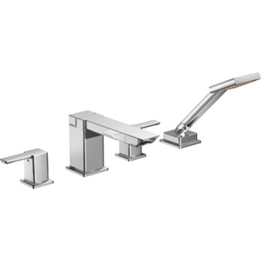 Click here to see Moen TS904 Moen TS904 Two Handle High Arc Roman Tub Faucet With Handheld Shower
