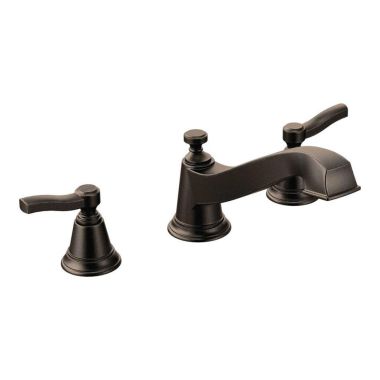 Click here to see Moen TS923ORB Moen TS923ORB Rothbury Two-Handle Low Arc Roman Tub Faucet, Oil Rubbed Bronze