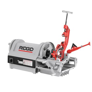 Click here to see Ridgid 26127 RIDGID Model 1224 Hammer Chuck Pipe Threading Machine with Two-Speed Gear Box, 1/2-4