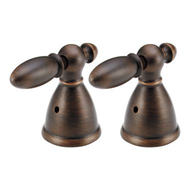 Click here to see Delta H616RB Delta H616RB Victorian Metal Lever Handle Set for Roman Tub, 2 Pack, Venetian Bronze