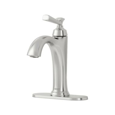 Click here to see American Standard 7617107.002 American Standard Single-Handle Bathroom Faucet With Push Pop-Up, Supply Lines, and 4