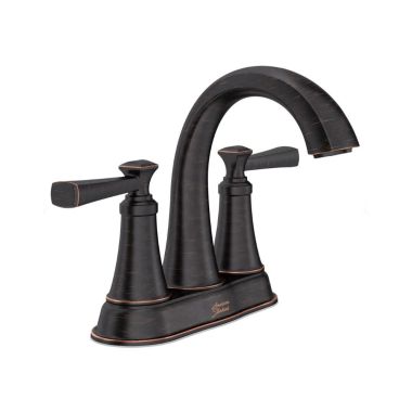 Click here to see American Standard 7617207.278 American Standard Glenmere Centerset Bathroom Faucet with Metal Push Pop-Up, 2 Handle, ADA, WaterSense, 1.2 GPM, Legacy Bronze - 7617207.278