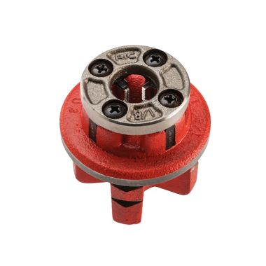 Click here to see Ridgid 37025 RIDGID Die Head for 11-R Threading Ratchet, Alloy for Steel Pipe, Right-Handed, 1/8