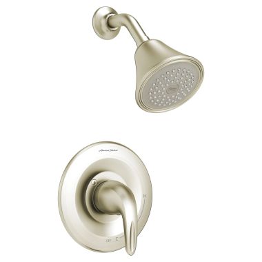 Click here to see American Standard TU385.501.XH.295 American Standard Reliant 3 Shower Only Trim, Lever Handle, Pressure Balance, 2.5 GPM, Brushed Nickel - TU385.501.XH.295