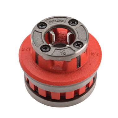 Click here to see Ridgid 37530 RIDGID Model 12-R High-Speed Stainless Steel Right-Hand NPT Die Head, 3/4