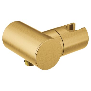 Click here to see Moen A755BG Moen Handshower Bracket Drop Ell With Handheld Cradle, Brushed Gold - A755BG