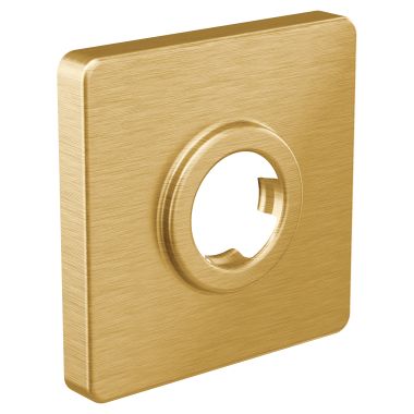 Click here to see Moen 147572BG Moen Decorative Replacement Square Shower Arm Flange, Brass, 1/2