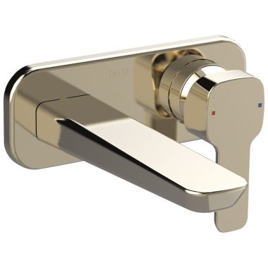 Click here to see Delta T31339-PNWL Delta Kami Single Handle Wall-Mount Bathroom Faucet Trim with Swivel Aerator, Polished Nickel - T31339-PNWL