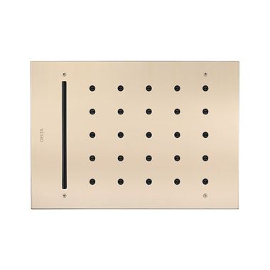 Click here to see Delta ISH1115-PN Delta MagnaFlow Bud Multi Function Rectangular Shower Head with H2Okinetic and Cascade Flow, Polished Nickel - ISH1115-PN