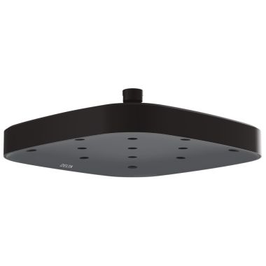 Click here to see Delta ISH1118-BL Delta 10” Square Single Function Raincan Showerhead, H2Okinetic, 2.12 GPM, Matte Black - ISH1118-BL