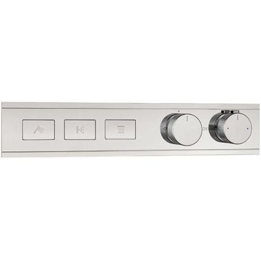 Click here to see Delta T77703 Delta MagnaChoice High Flow Push Button Thermostatic Trim with Three Outlets, Polished Chrome - T77703