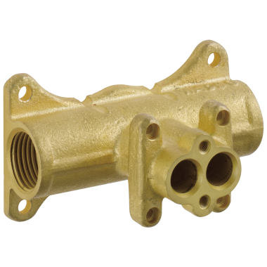 Click here to see Delta R3520-WL Delta Single-Handle Wall Mount Lavatory Rough-In Valve w/ Test Cap, Plasterguard, 1/2
