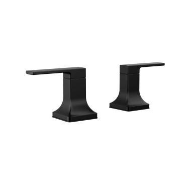 Click here to see Delta RP103592BL Delta Velum Bathroom Faucet Lever Handle Assembly, Matte Black - RP103592BL