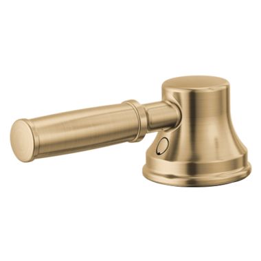 Click here to see Delta RP103677CZPR Delta Renaldi Bridge Kitchen Faucet Lever Handle Assembly, Lumicoat Champagne Bronze - RP103677CZPR