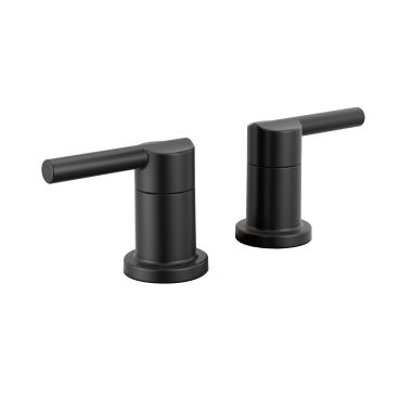 Click here to see Delta RP103970BL Delta Nicoli Centerset Pull-Down Bathroom Faucet Lever Handle Assembly, Matte Black - RP103970BL