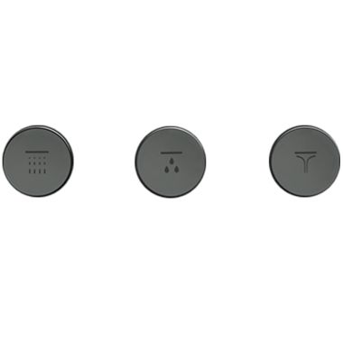Click here to see Delta RP200012BL Delta MagnaChoice Traditional Thermostatic Trim Horizontal Round Button Kit, Matte Black - RP200012BL