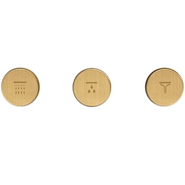 Click here to see Delta RP200012CZ Delta MagnaChoice Traditional Thermostatic Trim Horizontal Round Button Kit, Champagne Bronze - RP200012CZ