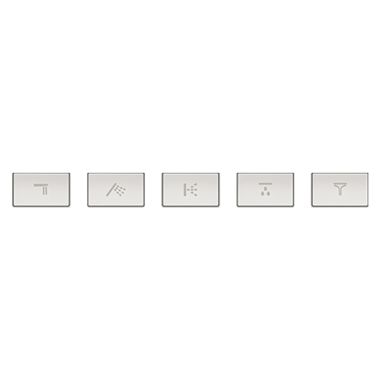 Click here to see Delta RP200024 Delta MagnaChoice Modern Thermostatic Trim Horizontal Square Button Kit, Chrome - RP200024
