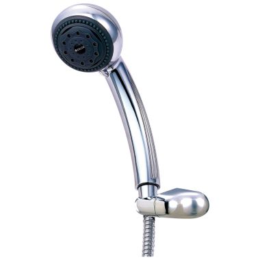 Click here to see Delta S850-CH DELTA S850-CH UNIVERSAL 5-SETTING HAND SHOWER W/HOSE AND HOLDER - CHROME