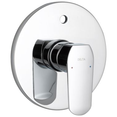 Click here to see Delta T853230 Dela Elmetro Round Valve Trim with Diverter with Metal Lever Handle, ADA, Chrome - T853230