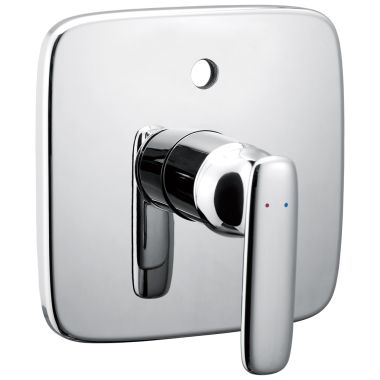 Click here to see Delta T853338 Delta Andian Square Valve Trim with Diverter with Metal Lever Handle, ADA, Chrome - T853338