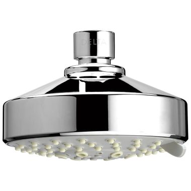 Click here to see Delta ISH1111 Delta 4” Multi Function Round Showerhead with Touch-Clean, Chrome - ISH1111