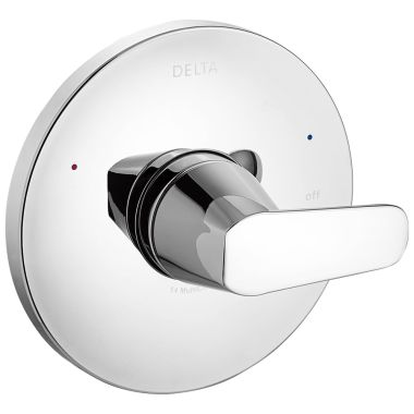 Click here to see Delta T140230 Delta Elemetro Round Single Handle Valve Trim, ADA, Polished Chrome - T140230