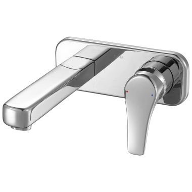 Click here to see Delta T31440-WL Delta Ixa Single Handle Wall Mount Lavatory Faucet, Lever Handle, Polished Chrome - T31440-WL