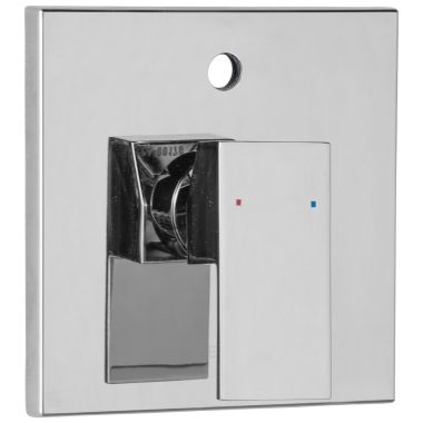 Click here to see Delta T853340 Dela Filis Square Valve Trim with Diverter with Metal Lever Handle, ADA, Chrome - T853340