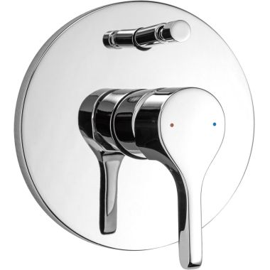 Click here to see Delta T853355 Dela Filis Round Valve Trim with Diverter with Metal Lever Handle, ADA, Chrome - T853355