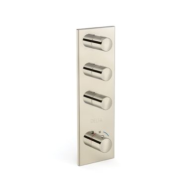 Click here to see Delta T999001-PN Delta MagnaSpin High Flow Thermostatic Valve Trim with 3 Outlet, Polished Nickel - T999001-PN