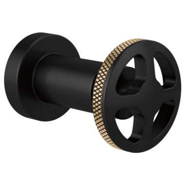 Click here to see Brizo T66635-BLGL Brizo Litze Sensori Single-Handle Volume Control Trim with Wheel Handle, Matte Black/Brilliance Luxe Gold - T66635-BLGL