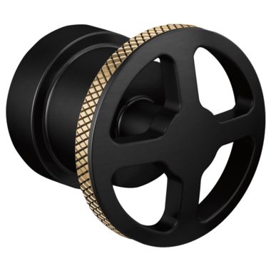 Click here to see Brizo HW60P32-BLGL Brizo Litze Pressure Balance Valve Trim Wheel Handle Kit, Matte Black/Brilliance Luxe Gold - HW60P32-BLGL