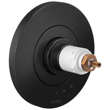 Click here to see Brizo T60035-BLLHP Brizo Litze TempAssure Thermostatic Two-Handle Valve Trim, Less Handles, Matte Black - T60035-BLLHP