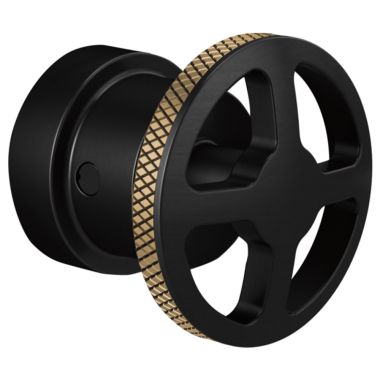 Click here to see Brizo HW6632-BLGL Brizo Litze Thermostatic Valve Trim Wheel Handle Kit, Matte Black/Brilliance Luxe Gold - HW6632-BLGL
