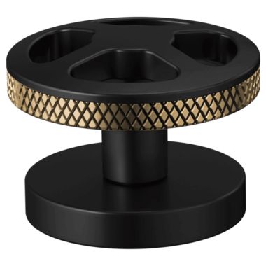 Click here to see Brizo HW5332-BLGL Brizo Wheel Handle Kit for Litze Widespread Lavatory Faucet, Matte Black/Brilliance Luxe Gold - HW5332-BLGL