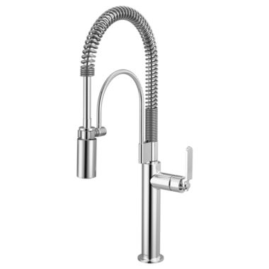 Click here to see Brizo 63344LF-PC Brizo Litze Semi-Professional Kitchen Faucet - Industrial Handle, MagneDock, 1.8 GPM, Polished Chrome - 63344LF-PC